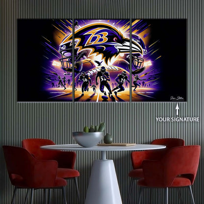 American Football Wall Art - AF5166 - Baltimore Ravens - NFL Football Team - American Football Poster - American Football Canvas