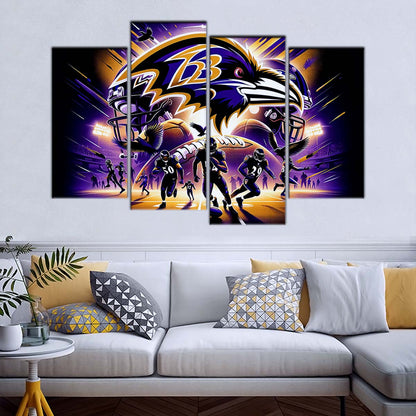 American Football Wall Art - AF5166 - Baltimore Ravens - NFL Football Team - American Football Poster - American Football Canvas