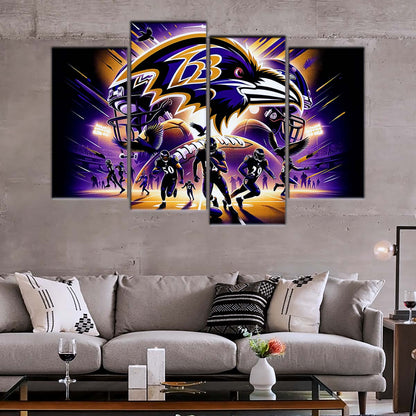 American Football Wall Art - AF5166 - Baltimore Ravens - NFL Football Team - American Football Poster - American Football Canvas