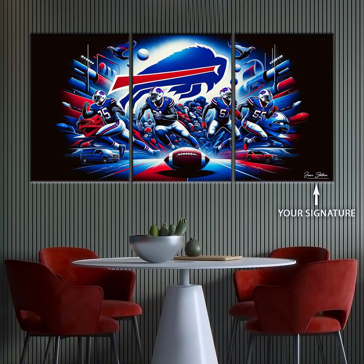 American Football Wall Art - AF5168 - Buffalo Bills - NFL Super Bowl Team - American Football Poster - American Football Canvas