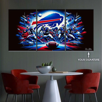 American Football Wall Art - AF5168 - Buffalo Bills - NFL Super Bowl Team - American Football Poster - American Football Canvas