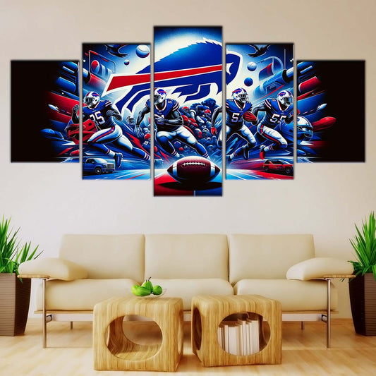 American Football Canvas Wall Art - AF5168 - Buffalo Bills - NFL Super Bowl Team