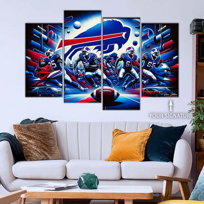 American Football Wall Art - AF5168 - Buffalo Bills - NFL Super Bowl Team - American Football Poster - American Football Canvas