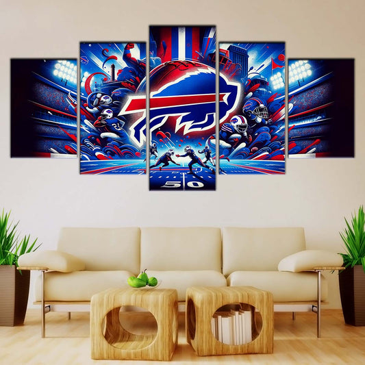 American Football Wall Art - AF5169 - Buffalo Bills - Super Bowl Spirit - NFL Football Team - American Football Poster - American Football Canvas