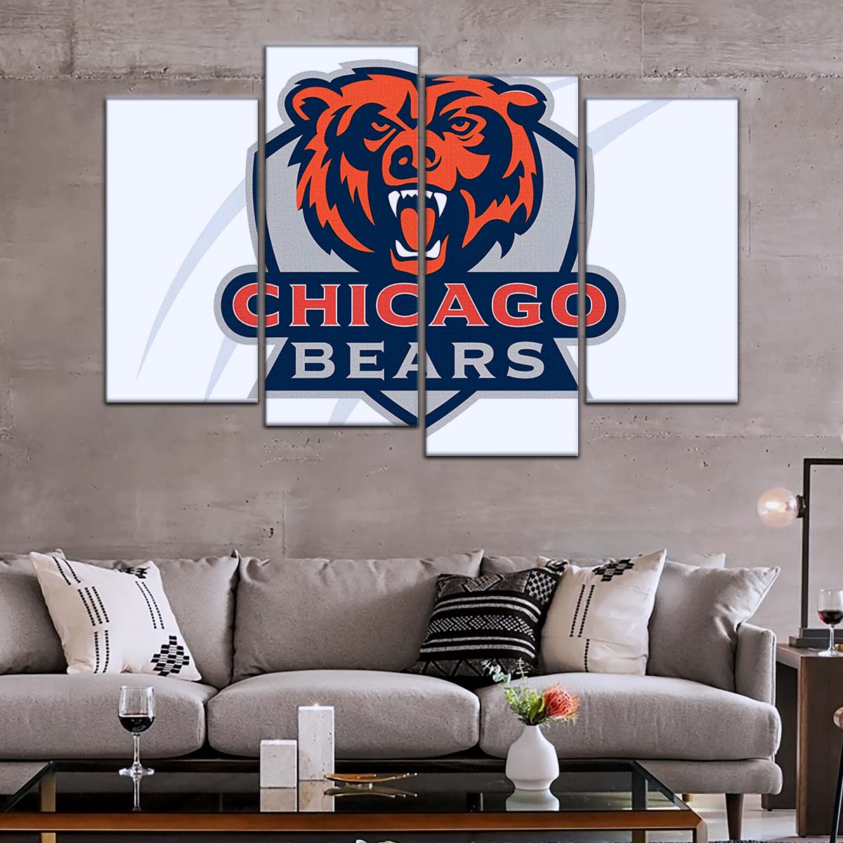American Football Canvas Wall Art - AF5172 - Chicago Bears - NFL Teams