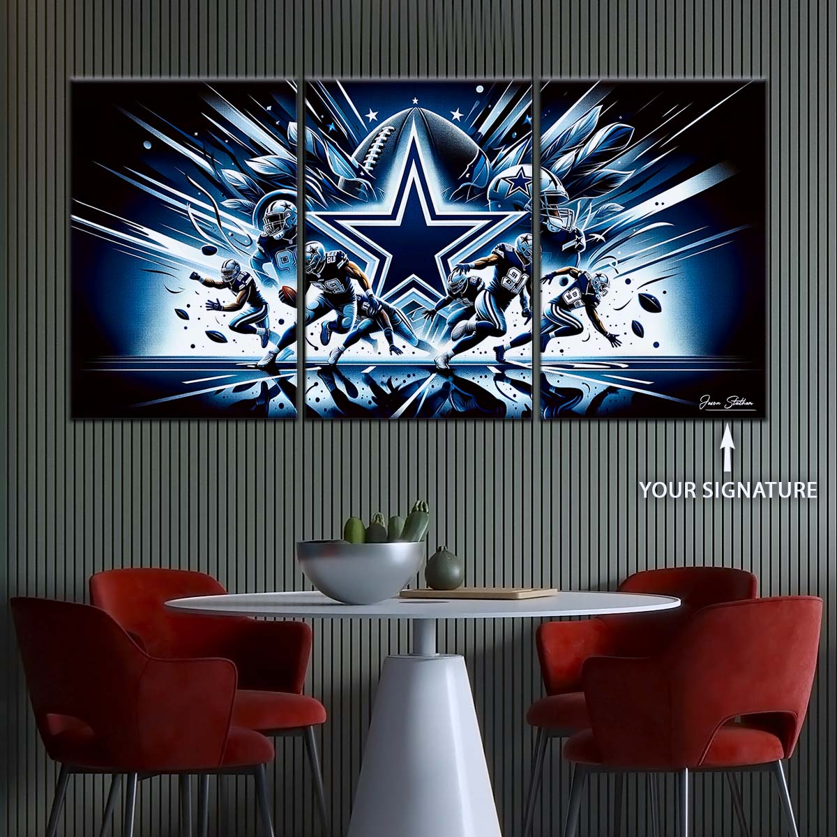 American Football Wall Art - AF5174 - Dallas Cowboys - NFL Football Team - American Football Poster - American Football Canvas