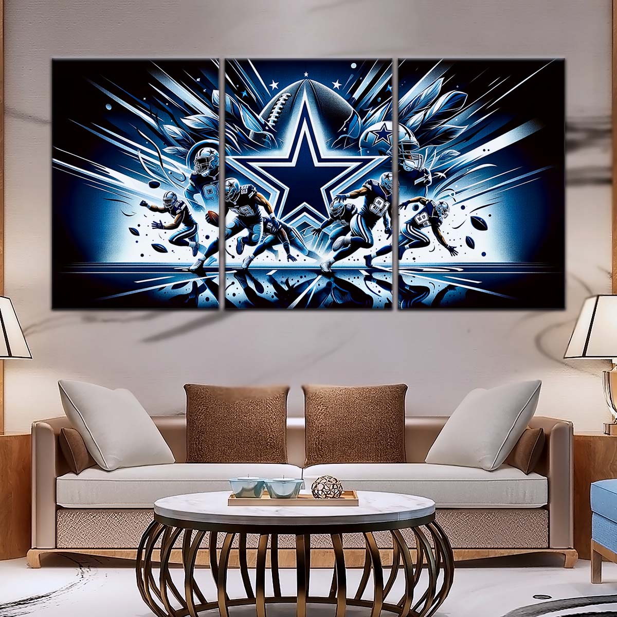 American Football Wall Art - AF5174 - Dallas Cowboys - NFL Football Team - American Football Poster - American Football Canvas