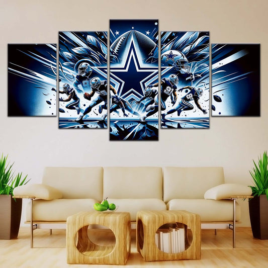 American Football Canvas Wall Art - AF5174 - Dallas Cowboys - NFL Teams