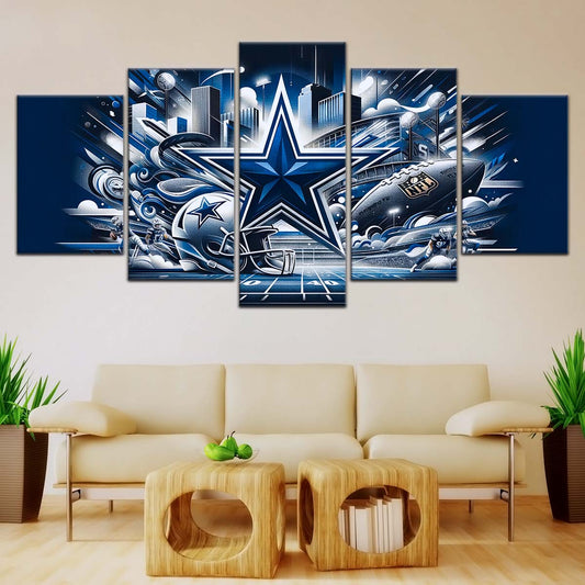 American Football Wall Art - AF5175 - Dallas Cowboys - Super Bowl Dreams - NFL Football Team - American Football Poster - American Football Canvas