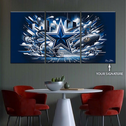 American Football Wall Art - AF5175 - Dallas Cowboys - Super Bowl Dreams - NFL Football Team - American Football Poster - American Football Canvas