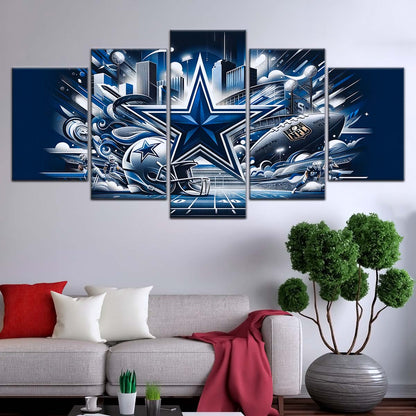 American Football Wall Art - AF5175 - Dallas Cowboys - Super Bowl Dreams - NFL Football Team - American Football Poster - American Football Canvas