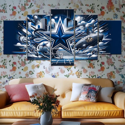 American Football Wall Art - AF5175 - Dallas Cowboys - Super Bowl Dreams - NFL Football Team - American Football Poster - American Football Canvas