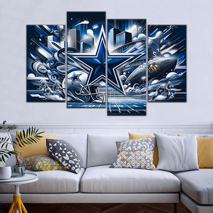 American Football Wall Art - AF5175 - Dallas Cowboys - Super Bowl Dreams - NFL Football Team - American Football Poster - American Football Canvas