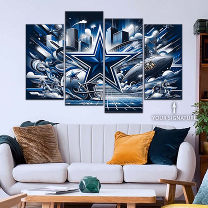 American Football Wall Art - AF5175 - Dallas Cowboys - Super Bowl Dreams - NFL Football Team - American Football Poster - American Football Canvas