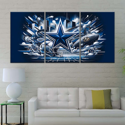 American Football Wall Art - AF5175 - Dallas Cowboys - Super Bowl Dreams - NFL Football Team - American Football Poster - American Football Canvas