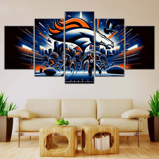 American Football Wall Art - AF5176 - Denver Broncos - NFL Football Team - American Football Poster - American Football Canvas
