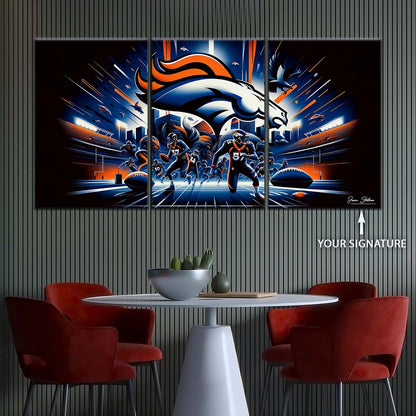 American Football Wall Art - AF5176 - Denver Broncos - NFL Football Team - American Football Poster - American Football Canvas