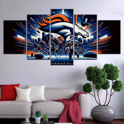 American Football Wall Art - AF5176 - Denver Broncos - NFL Football Team - American Football Poster - American Football Canvas