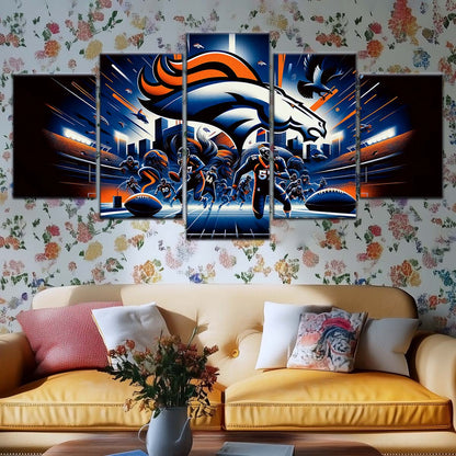 American Football Wall Art - AF5176 - Denver Broncos - NFL Football Team - American Football Poster - American Football Canvas