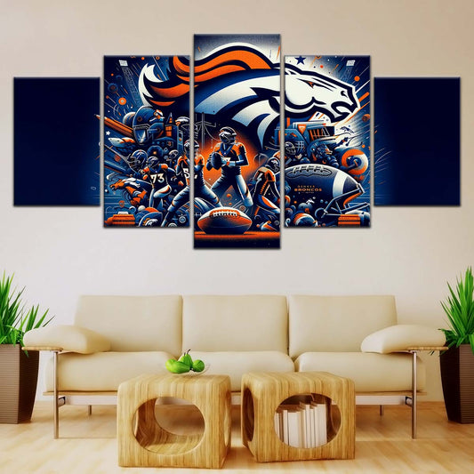 American Football Wall Art - AF5177 - Denver Broncos - NFL Super Bowl - American Football Poster - American Football Canvas