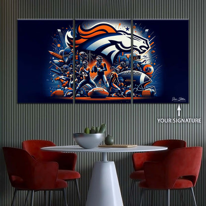 American Football Wall Art - AF5177 - Denver Broncos - NFL Super Bowl - American Football Poster - American Football Canvas