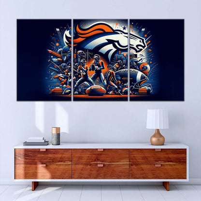 American Football Wall Art - AF5177 - Denver Broncos - NFL Super Bowl - American Football Poster - American Football Canvas