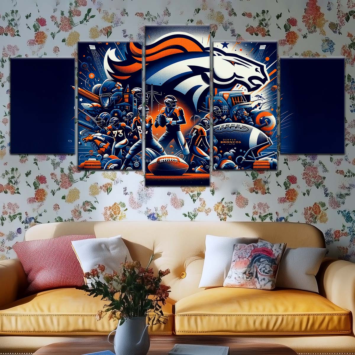 American Football Wall Art - AF5177 - Denver Broncos - NFL Super Bowl - American Football Poster - American Football Canvas