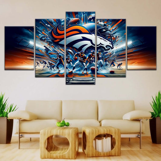 American Football Wall Art - AF5178 - Denver Broncos - Super Bowl NFL Football Team - American Football Poster - American Football Canvas