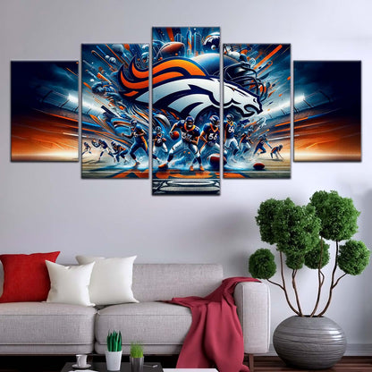 American Football Wall Art - AF5178 - Denver Broncos - Super Bowl NFL Football Team - American Football Poster - American Football Canvas