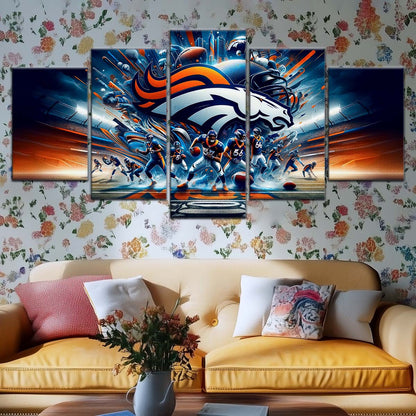 American Football Wall Art - AF5178 - Denver Broncos - Super Bowl NFL Football Team - American Football Poster - American Football Canvas