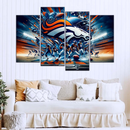 American Football Wall Art - AF5178 - Denver Broncos - Super Bowl NFL Football Team - American Football Poster - American Football Canvas