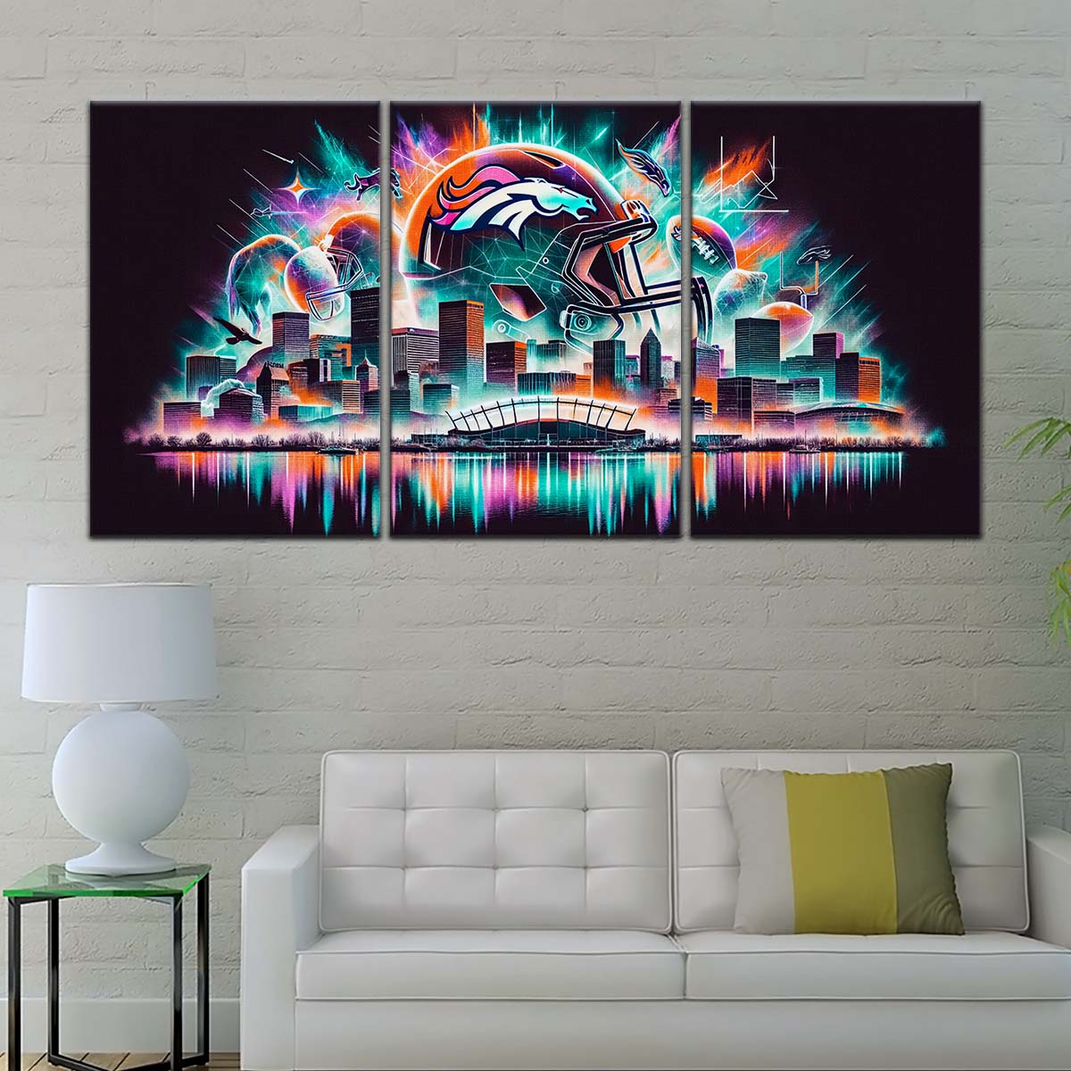 American Football Wall Art - AF5179 - Denver Broncos - Vibrant NFL Football - American Football Poster - American Football Canvas