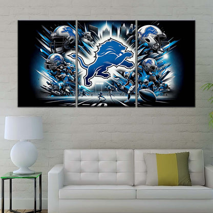 American Football Wall Art - AF5181 - Detroit Lions - NFL Super Bowl - NFL Football Team - American Football Poster - American Football Canvas