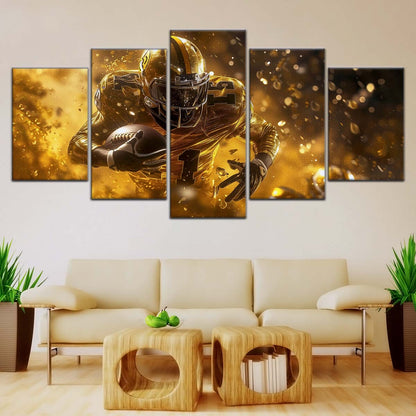 American Football Wall Art - AF5186 - Dynamic NFL Football Touchdown - American Football Poster - American Football Canvas
