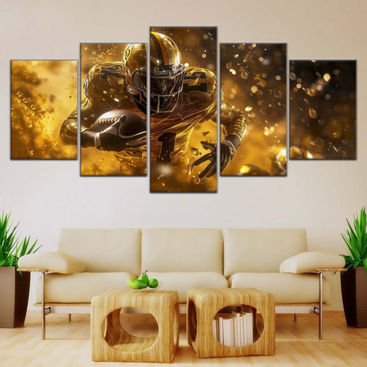 American Football Wall Art - AF5186 - Dynamic NFL Football Touchdown - American Football Poster - American Football Canvas