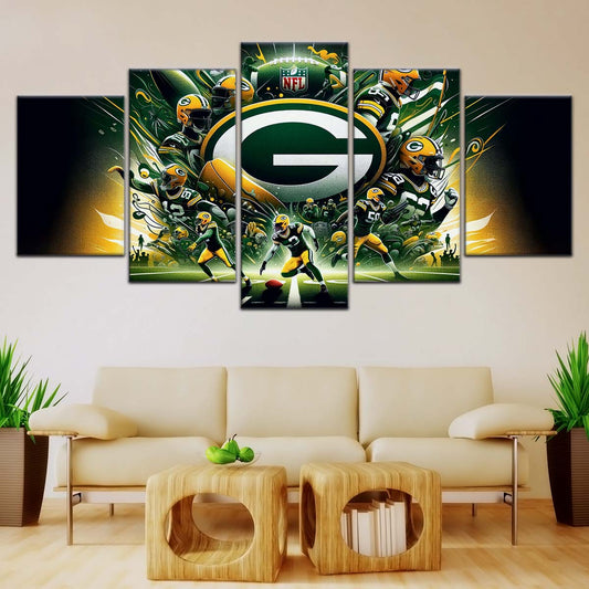 American Football Wall Art - AF5191 - Green Bay Packers - Football NFL Super Bowl - American Football Poster - American Football Canvas