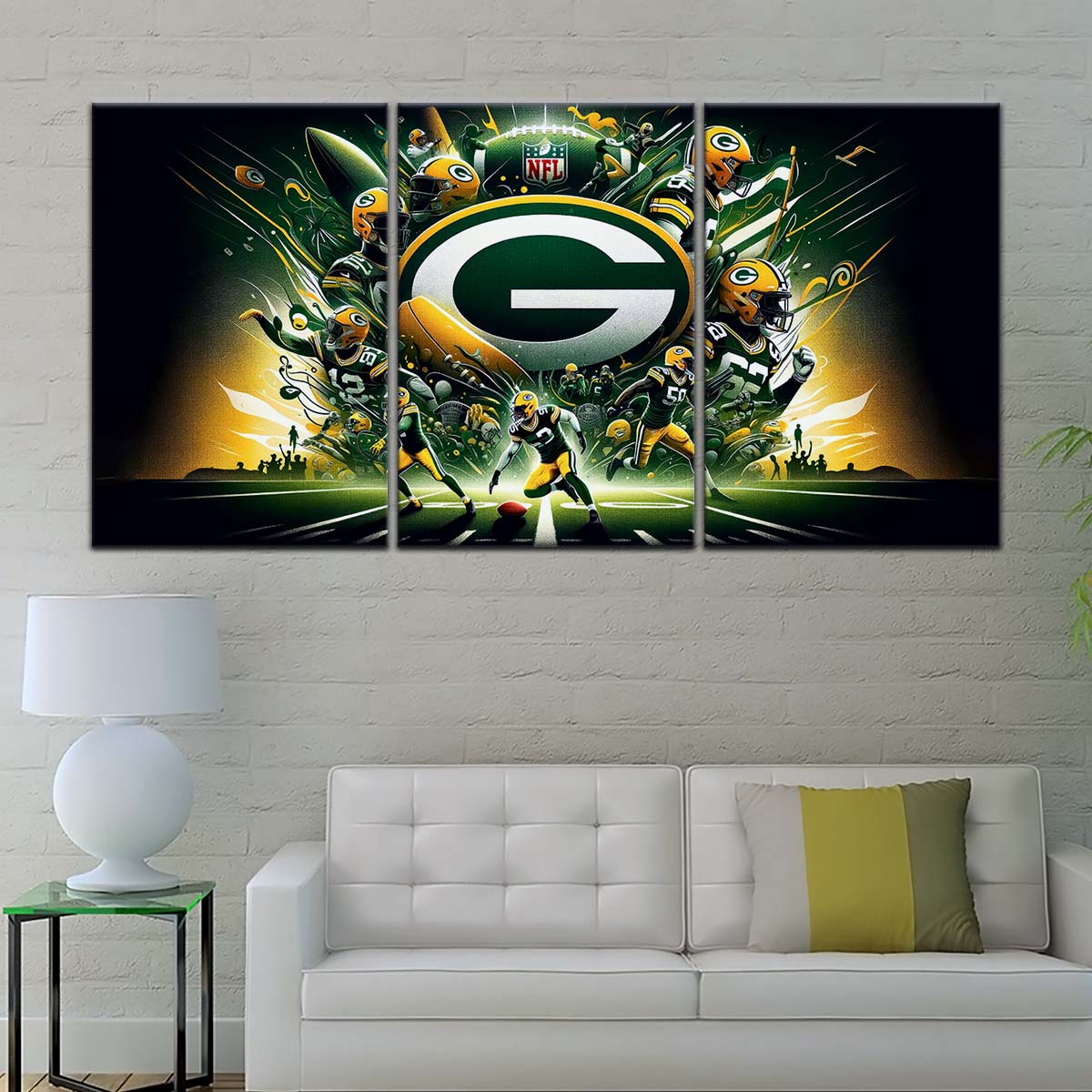 American Football Wall Art - AF5191 - Green Bay Packers - Football NFL Super Bowl - American Football Poster - American Football Canvas