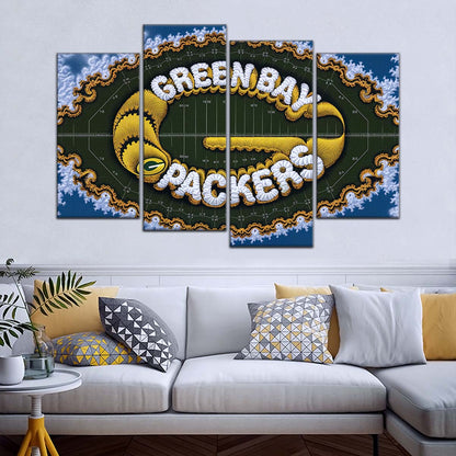 American Football Wall Art - AF5192 - Green Bay Packers - NFL Football Team - American Football Poster - American Football Canvas