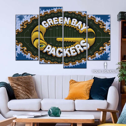 American Football Wall Art - AF5192 - Green Bay Packers - NFL Football Team - American Football Poster - American Football Canvas