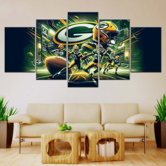 American Football Wall Art - AF5193 - Green Bay Packers - NFL Super Bowl Spirit - American Football Poster - American Football Canvas