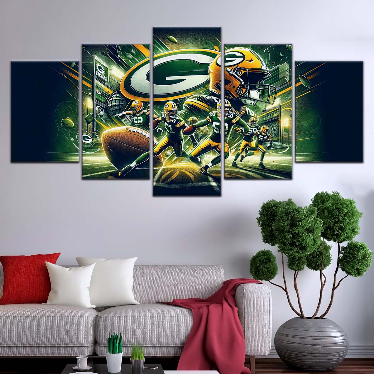 American Football Wall Art - AF5193 - Green Bay Packers - NFL Super Bowl Spirit - American Football Poster - American Football Canvas