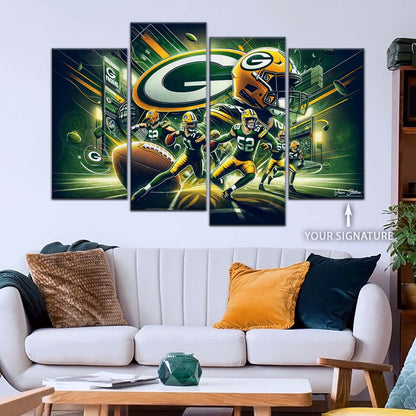 American Football Wall Art - AF5193 - Green Bay Packers - NFL Super Bowl Spirit - American Football Poster - American Football Canvas