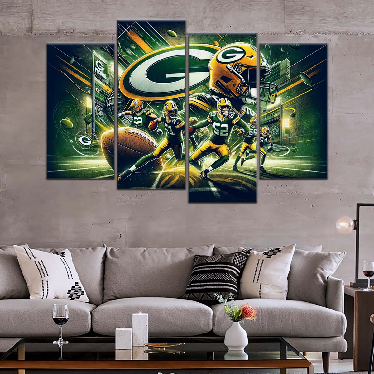 American Football Wall Art - AF5193 - Green Bay Packers - NFL Super Bowl Spirit - American Football Poster - American Football Canvas