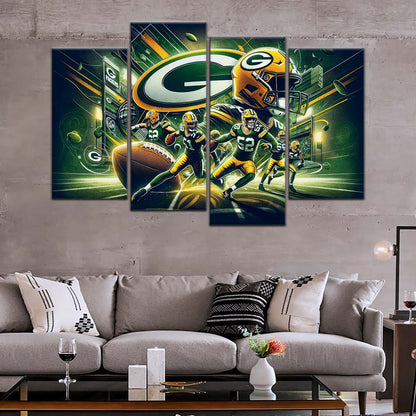 American Football Wall Art - AF5193 - Green Bay Packers - NFL Super Bowl Spirit - American Football Poster - American Football Canvas