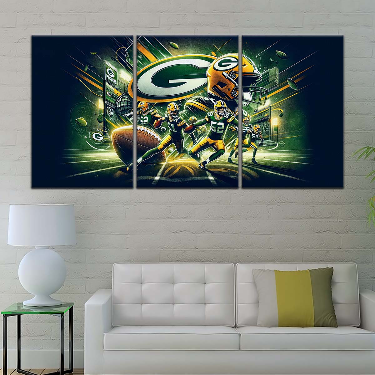 American Football Wall Art - AF5193 - Green Bay Packers - NFL Super Bowl Spirit - American Football Poster - American Football Canvas
