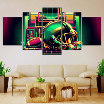 American Football Wall Art - AF5194 - Green Bay Packers Helmet - NFL Football Team - American Football Poster - American Football Canvas
