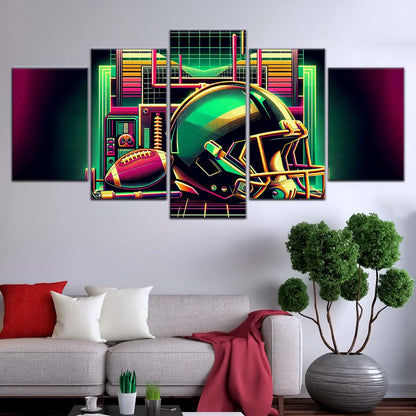 American Football Wall Art - AF5194 - Green Bay Packers Helmet - NFL Football Team - American Football Poster - American Football Canvas