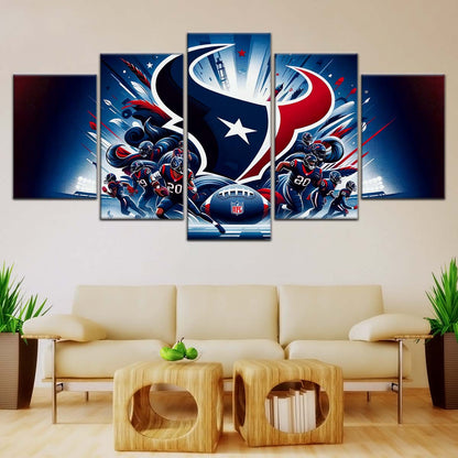American Football Wall Art - AF5195 - Houston Texans - NFL Football Sports Team - American Football Poster - American Football Canvas