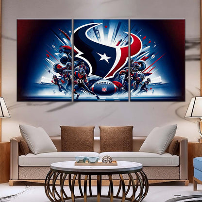 American Football Wall Art - AF5195 - Houston Texans - NFL Football Sports Team - American Football Poster - American Football Canvas