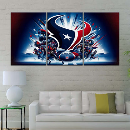 American Football Wall Art - AF5195 - Houston Texans - NFL Football Sports Team - American Football Poster - American Football Canvas